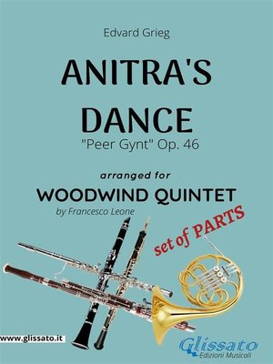 cover image of Anitra's Dance--Woodwind Quintet set of PARTS